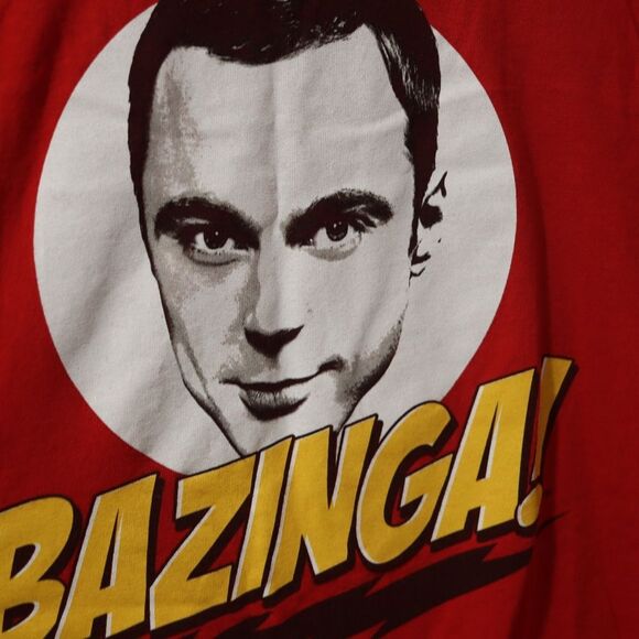 Big Bang Theory Bazinga Sheldon Red T-Shirt XL Ripple Junction Pop Culture - Picture 4 of 10
